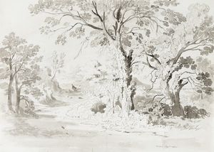 Johann Jakob Frey - Lotto composto di 2 disegni.