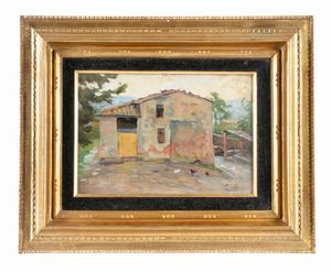 Luigi Gioli - Casa colonica a Volterra.