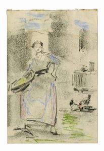 Pompeo Mariani - Contadina.