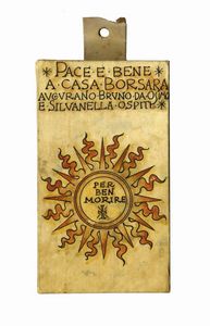 BRUNO MARSILI (DETTO BRUNO DA OSIMO) : Lotto composto di 3 omaggi a Guido da Borsara.  - Asta Arte Antica, Moderna e Contemporanea [parte II] - Associazione Nazionale - Case d'Asta italiane