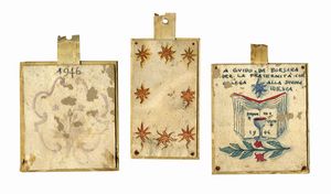 BRUNO MARSILI (DETTO BRUNO DA OSIMO) : Lotto composto di 3 omaggi a Guido da Borsara.  - Asta Arte Antica, Moderna e Contemporanea [parte II] - Associazione Nazionale - Case d'Asta italiane