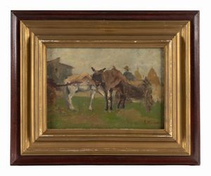 Ruggero Panerai - Cavalli aggiogati.