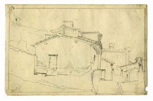 Telemaco Signorini - Volta. Disegno recto/verso.