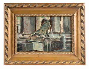Gino Tommasi - La fontana del porcellino di Firenze.