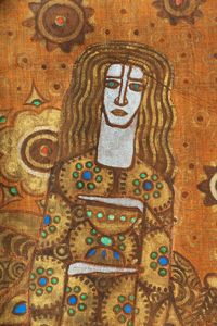 Vittorio Zecchin : Pannello per decorazione parietale a motivi veneziani.  - Asta Arte Antica, Moderna e Contemporanea [parte II] - Associazione Nazionale - Case d'Asta italiane