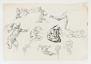 ADOLFO DE CAROLIS : Lotto composto di 3 disegni.  - Asta Arte Antica, Moderna e Contemporanea [parte II] - Associazione Nazionale - Case d'Asta italiane