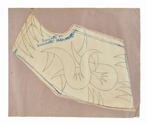 FORTUNATO DEPERO - Panciotto per Benedetta Marinetti (ma, poi, di F.T. Marinetti).