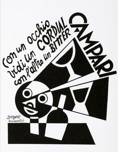FORTUNATO DEPERO : Campari. Portfolio di otto stampe.  - Asta Arte Antica, Moderna e Contemporanea [parte II] - Associazione Nazionale - Case d'Asta italiane