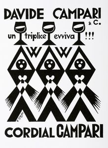 FORTUNATO DEPERO : Campari. Portfolio di otto stampe.  - Asta Arte Antica, Moderna e Contemporanea [parte II] - Associazione Nazionale - Case d'Asta italiane