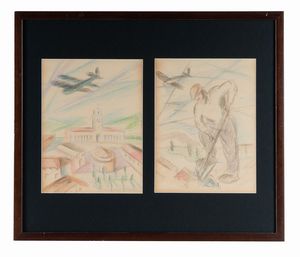 DARIO DI GESE - Lotto composto di 2 disegni.