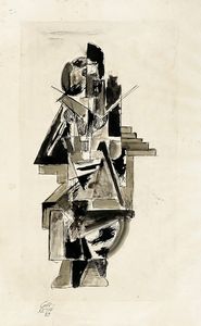 GIRRETTO - Composizione futurista.