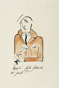 NERINO NANNETTI (NERI) : Lotto composto di 31 ritratti di personalit futuriste.  - Asta Arte Antica, Moderna e Contemporanea [parte II] - Associazione Nazionale - Case d'Asta italiane