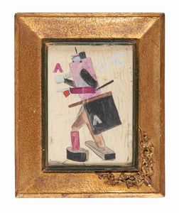 Ivo Pannaggi - Lotto composto di 2 disegni. Figure futuriste.