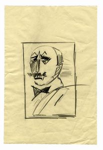 Enrico Prampolini - Ritratto di Filippo Tommaso Marinetti.