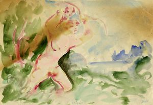 ALIGI SASSU - Lotto composto di 2 disegni.