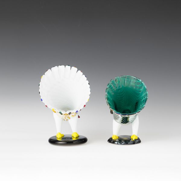 FULVIO BIANCONI : Venini, Murano 1993 Gallo e Gallina  - Asta Vetri di Murano del '900 - Associazione Nazionale - Case d'Asta italiane