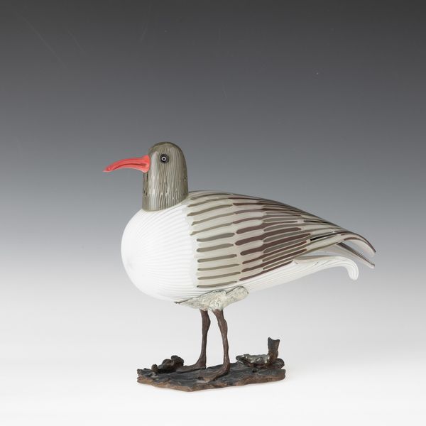 TONI ZUCCHERI : Venini, Murano 1989 Gabbiano  - Asta Vetri di Murano del '900 - Associazione Nazionale - Case d'Asta italiane