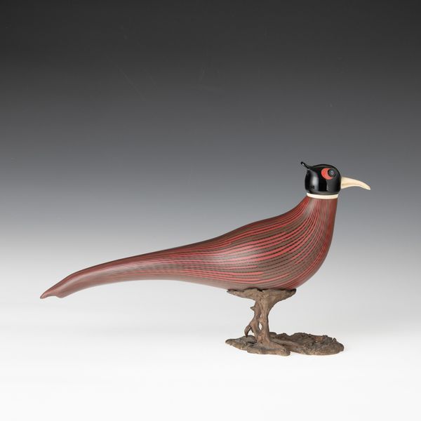 TONI ZUCCHERI : Venini, Murano 1989 Fagiano  - Asta Vetri di Murano del '900 - Associazione Nazionale - Case d'Asta italiane