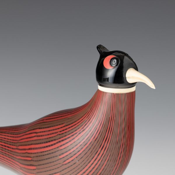 TONI ZUCCHERI : Venini, Murano 1989 Fagiano  - Asta Vetri di Murano del '900 - Associazione Nazionale - Case d'Asta italiane