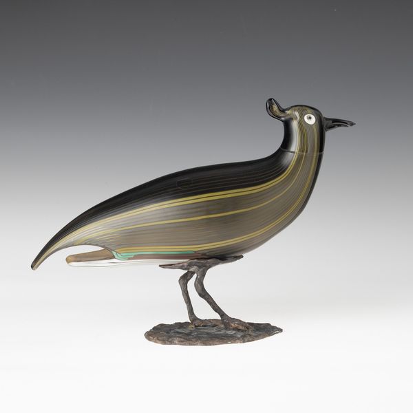 TONI ZUCCHERI : Venini, Murano 1991 Pavoncella  - Asta Vetri di Murano del '900 - Associazione Nazionale - Case d'Asta italiane