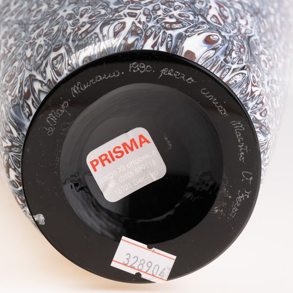 Vittorio Ferro : Vetreria de Majo, Murano 1990  - Asta Vetri di Murano del '900 - Associazione Nazionale - Case d'Asta italiane