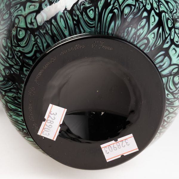 Vittorio Ferro : Vetreria de Majo, Murano 1990  - Asta Vetri di Murano del '900 - Associazione Nazionale - Case d'Asta italiane