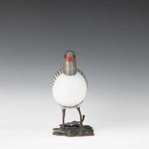 TONI ZUCCHERI : Venini, Murano 1989 Gabbiano  - Asta Vetri di Murano del '900 - Associazione Nazionale - Case d'Asta italiane