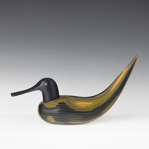 TONI ZUCCHERI : Venini, Murano 1998 Fischione  - Asta Vetri di Murano del '900 - Associazione Nazionale - Case d'Asta italiane