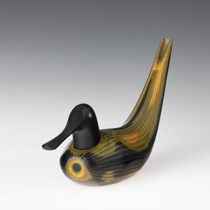 TONI ZUCCHERI : Venini, Murano 1998 Fischione  - Asta Vetri di Murano del '900 - Associazione Nazionale - Case d'Asta italiane