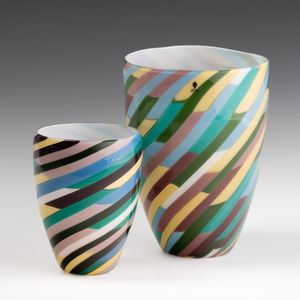 Laura Diaz de Santillana : Venini, Murano 1990  - Asta Vetri di Murano del '900 - Associazione Nazionale - Case d'Asta italiane