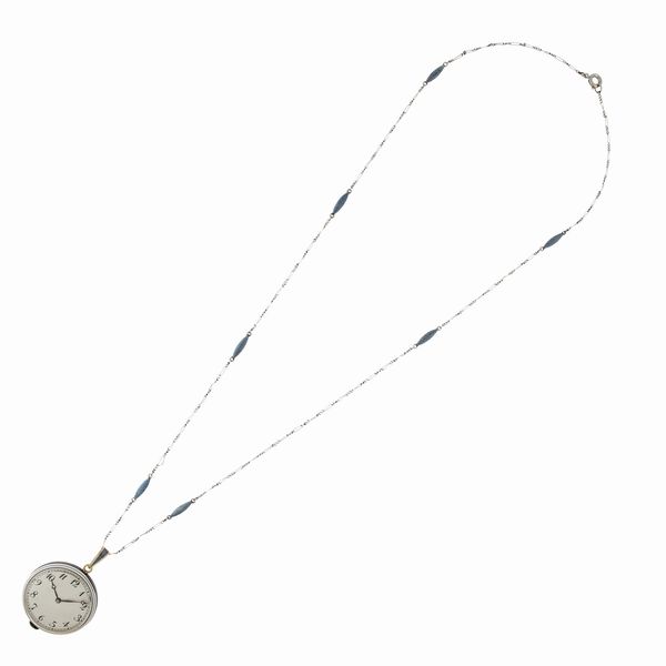 Collana con orologio da tasca pendente  - Asta Gioielli e Orologi - Associazione Nazionale - Case d'Asta italiane