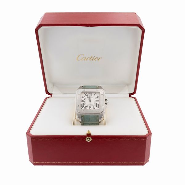 Cartier Santos 100 XL orologio da polso  - Asta Gioielli e Orologi - Associazione Nazionale - Case d'Asta italiane