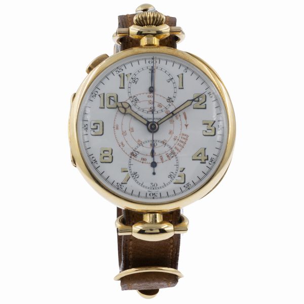 Hausmann orologio cronografo rattrappante oversize  - Asta Gioielli e Orologi - Associazione Nazionale - Case d'Asta italiane