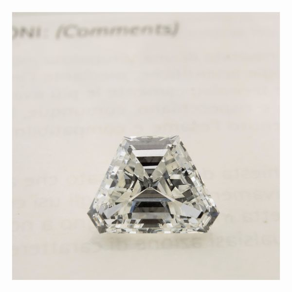 Anello in oro bianco 18kt con diamante naturale ct 4,38  - Asta Gioielli e Orologi - Associazione Nazionale - Case d'Asta italiane