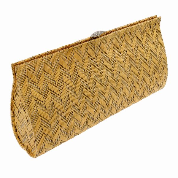 Pochette da sera in oro giallo 18kt  - Asta Gioielli e Orologi - Associazione Nazionale - Case d'Asta italiane