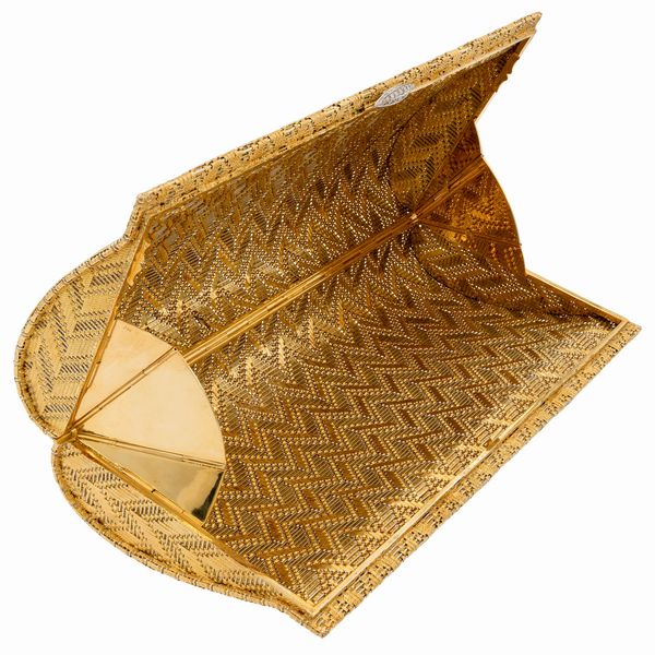Pochette da sera in oro giallo 18kt  - Asta Gioielli e Orologi - Associazione Nazionale - Case d'Asta italiane