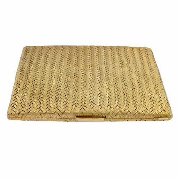 Trousse portasigarette in oro giallo 18kt  - Asta Gioielli e Orologi - Associazione Nazionale - Case d'Asta italiane