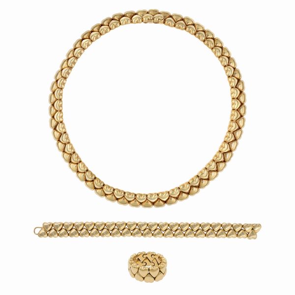 Cartier parure collezione Double Coeurs  - Asta Gioielli e Orologi - Associazione Nazionale - Case d'Asta italiane