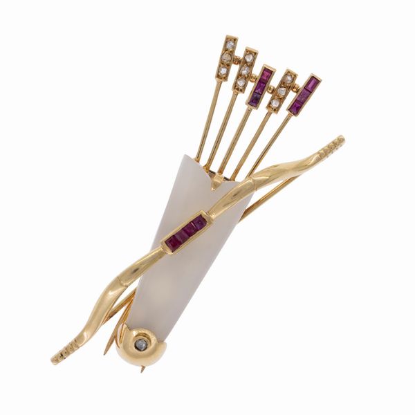 Cartier Paris spilla Retr  - Asta Gioielli e Orologi - Associazione Nazionale - Case d'Asta italiane