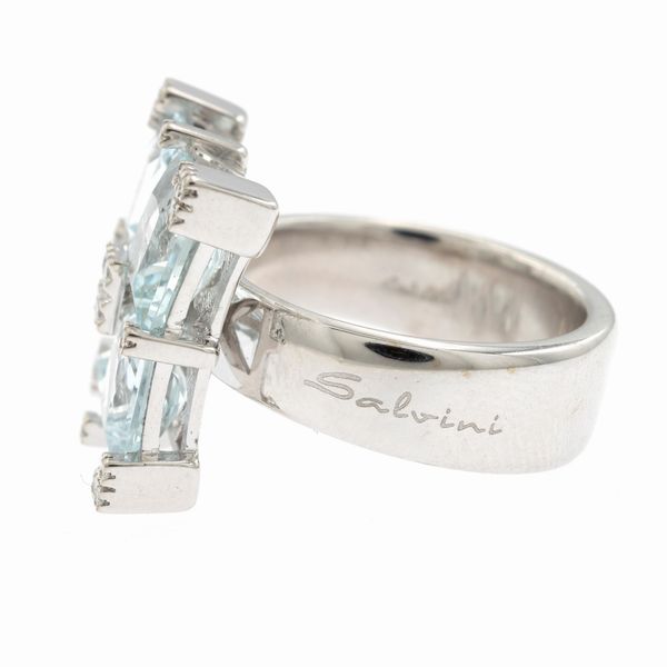 Anello collezione Quarter Acquamarina  - Asta Gioielli e Orologi - Associazione Nazionale - Case d'Asta italiane