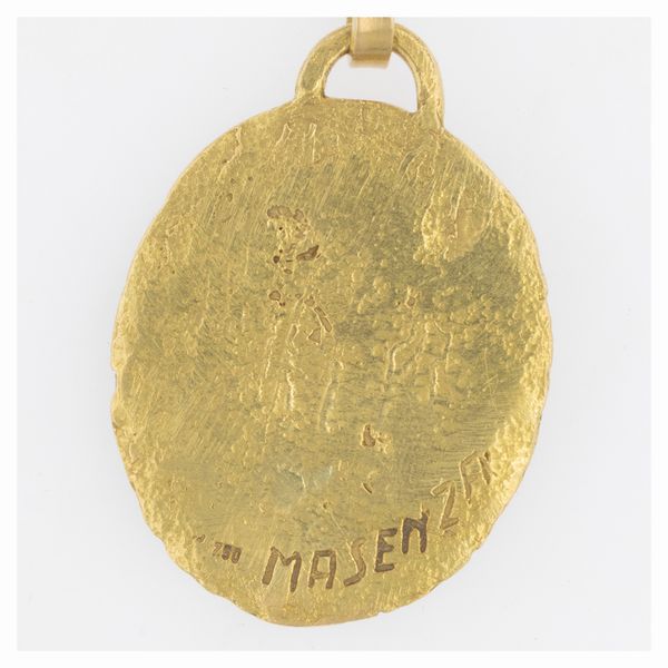 Masenza lunga collana con pendente segno zodiacale Acquario  - Asta Gioielli e Orologi - Associazione Nazionale - Case d'Asta italiane