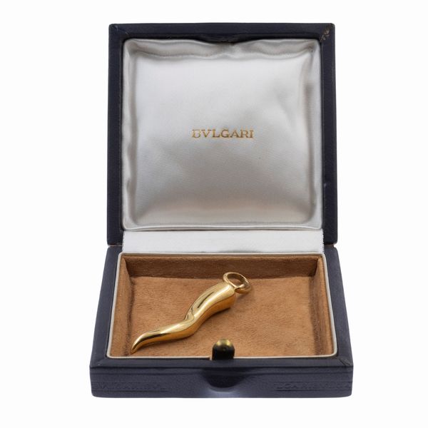 Bulgari pendente corno in oro giallo 18kt  - Asta Gioielli e Orologi - Associazione Nazionale - Case d'Asta italiane