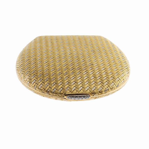 Bulgari trousse portacipria in oro a due colori 18kt  - Asta Gioielli e Orologi - Associazione Nazionale - Case d'Asta italiane