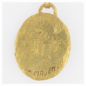 Masenza lunga collana con pendente segno zodiacale Acquario  - Asta Gioielli e Orologi - Associazione Nazionale - Case d'Asta italiane