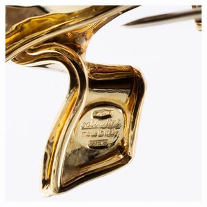 Sabbadini spilla fiocco in oro a due colori 18kt  - Asta Gioielli e Orologi - Associazione Nazionale - Case d'Asta italiane