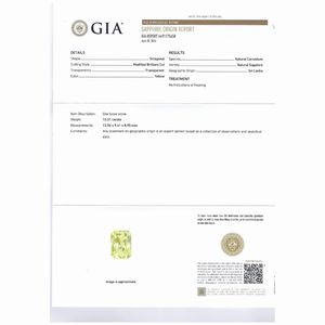 Bulgari anello in platino con zaffiro giallo naturale Sri Lanka  - Asta Gioielli e Orologi - Associazione Nazionale - Case d'Asta italiane