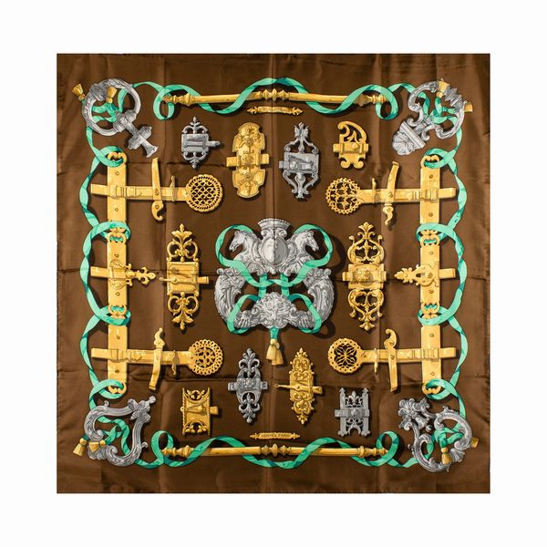 Hermes foulard vintage collezione Ferronerie  - Asta Bijoux e Fashion Vintage Web Only - Associazione Nazionale - Case d'Asta italiane