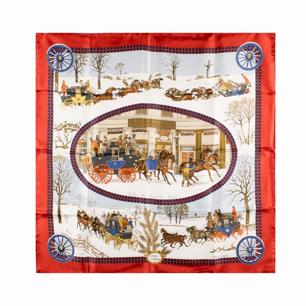 Hermes foulard vintage collezione The Bull Mouth Regent's Circus Piccadilly  - Asta Bijoux e Fashion Vintage Web Only - Associazione Nazionale - Case d'Asta italiane