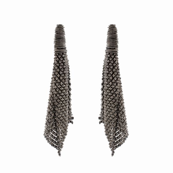 Giulia Righini orecchini pendenti bijou vintage  - Asta Bijoux e Fashion Vintage Web Only - Associazione Nazionale - Case d'Asta italiane