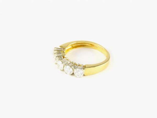 Fede in oro bianco e giallo con diamanti  - Asta Gioielli - II - Associazione Nazionale - Case d'Asta italiane